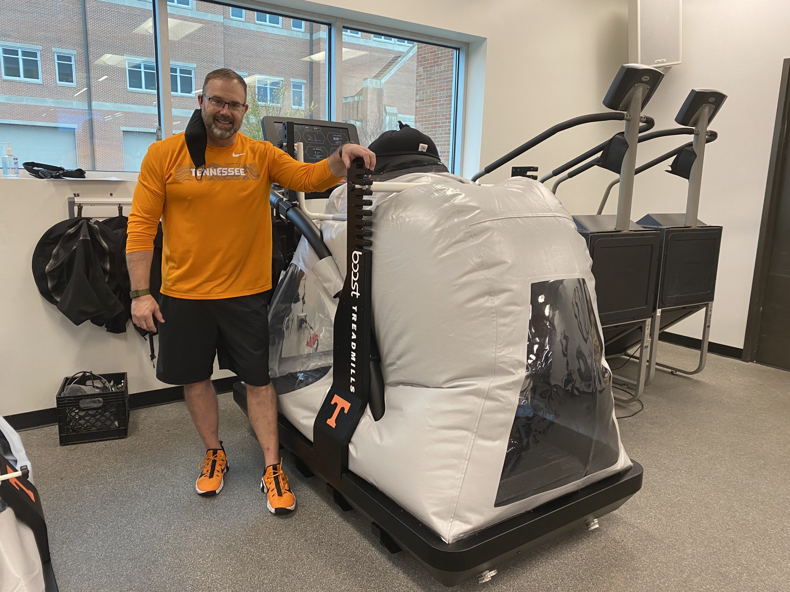 Dan Wirth with the Boost Treadmill